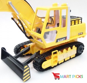 Smart Picks 16 Channel Heavy Duty Rechargeable JCB Truck with Smoke, Vibration, Sound and Lights ( Rechargeable Battery and Charger Included) (1:20)